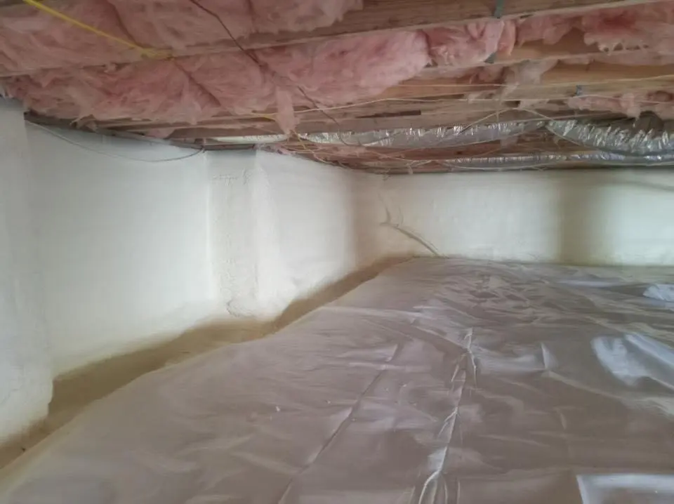 Crawl space encapsulation with closed-cell spray foam for Spray Foam Roofing in Jupiter Farms